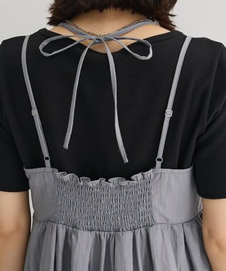 Green Parks ＳＥＴ２点キャミビスチェ＋ワイドパンツ Gray
