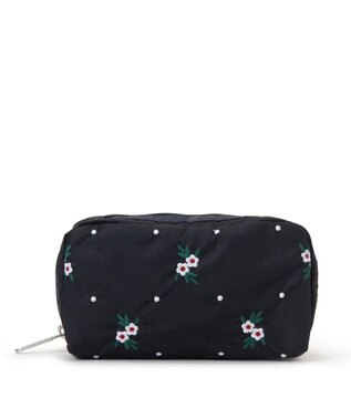 LeSportsac RECTANGULAR COSMETIC/フローラルラティスEMB