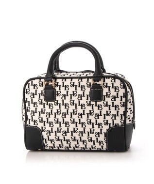 LA BAGAGERIE コットンクラシックミニボストン ブラック