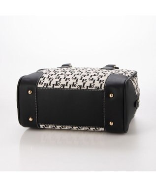 LA BAGAGERIE コットンクラシックミニボストン ブラック