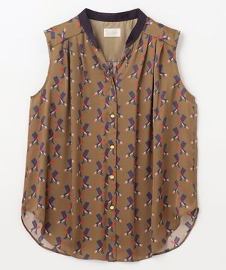 GRACE CONTINENTAL ナイトparisブラウス カーキ