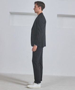 GOTAIRIKU セットアップ対応【洗える/ストレッチ/シワになりにくい】ウォッシャブルジャージー セットアップジャケット_無地（25年モデル） グレー系