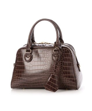 UNBILLION カシュカシュ cachecache / アソート合皮ボストンバッグ ブラウン