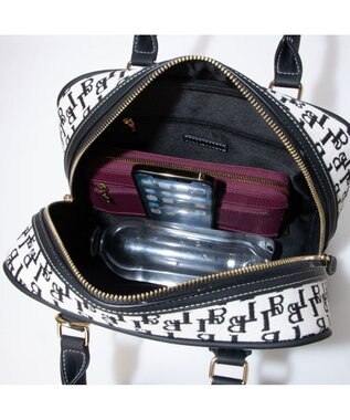 LA BAGAGERIE コットンクラシックミニボストン ブラック