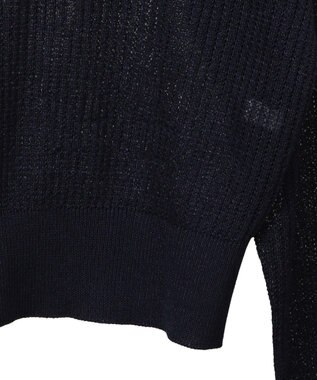 AMERICAN HOLIC メタルライクニットポロ Navy