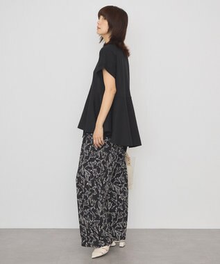 AMERICAN HOLIC アシンメトリーペプラム ドッキングプルオーバー Black