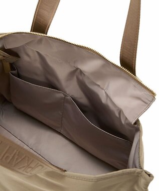 TOPKAPI 【Breath TOPKAPI】Freely フリーリー ナイロン ロゴテープ  トートバッグ A4対応 ベージュ