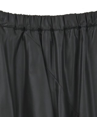 earth music&ecology シャイニーラッフルスカート Black