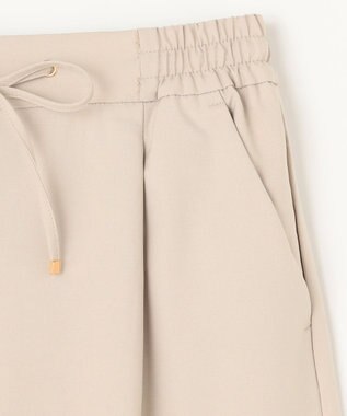 ANY 【ウエストゴム/ストレッチ/セットアップ可】イージィケアストレッチワイドパンツ ベージュ