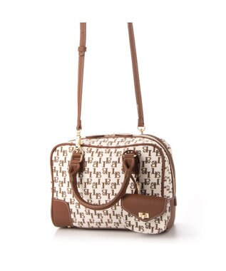 LA BAGAGERIE コットンクラシックミニボストン キャメル