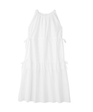 earth music&ecology ギャザーノースリーブワンピース Off White