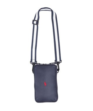 MOONBAT 【WEB限定セット/UV遮蔽率100％】POLO RALPH LAUREN （ポロ ラルフローレン）サコッシュ付き 晴雨兼用 折りたたみ傘 ポロポニー ネイビーブルー