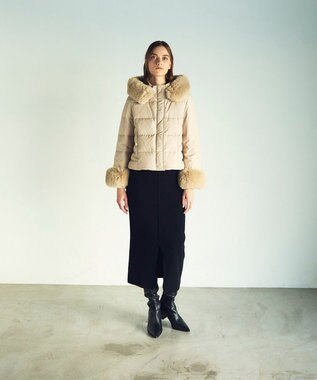 GRACE CONTINENTAL コンパクトダウンジャケット ベージュ