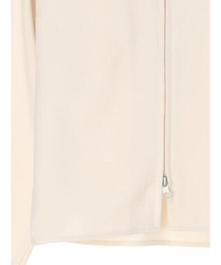 earth music&ecology ジップショートシャツ Light Gray