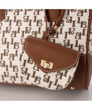 LA BAGAGERIE コットンクラシックミニボストン キャメル