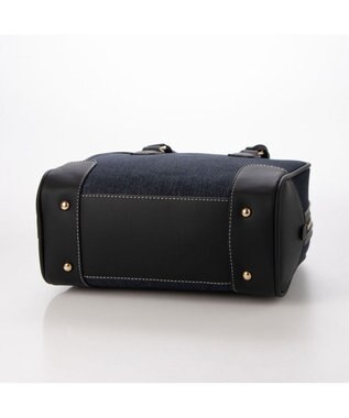 LA BAGAGERIE コットンクラシックミニボストン インディゴデニム