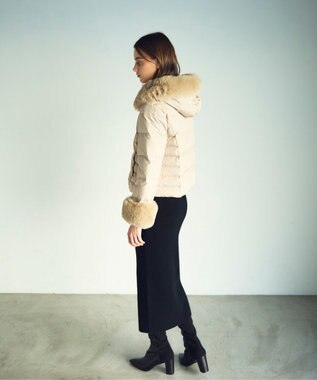 GRACE CONTINENTAL コンパクトダウンジャケット ベージュ