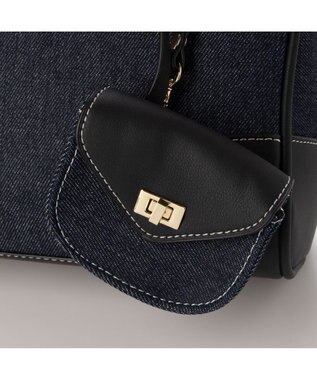 LA BAGAGERIE コットンクラシックミニボストン インディゴデニム