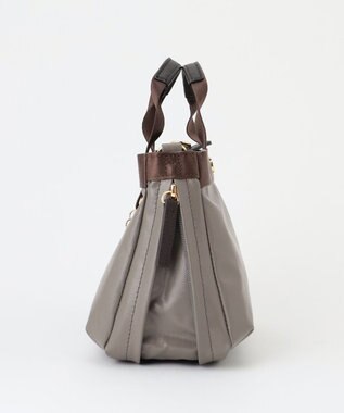 LA BAGAGERIE 【コットン×ポリウレタン】シャイニーミニマムトート グレー