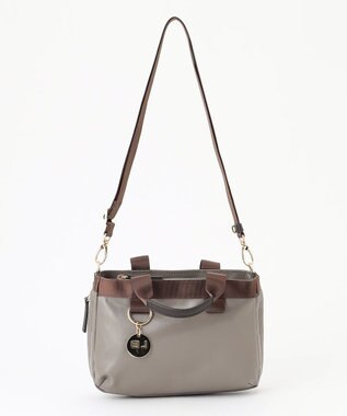 LA BAGAGERIE 【コットン×ポリウレタン】シャイニーミニマムトート グレー