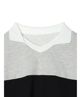 Green Parks ＥＧＯＩＳＴ　ロゴ刺しゅうラガーシャツ Gray