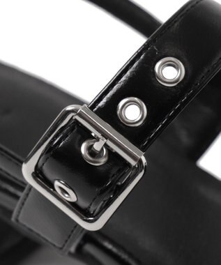 WEGO ダブルリボンポインテッドシューズ ブラック