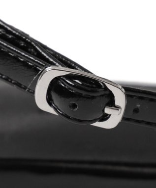 WEGO ダブルリボンポインテッドシューズ ブラック