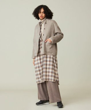 J.PRESS YORK STREET 【WOMEN】ウールカシミヤ タートルネックニット ベージュ系