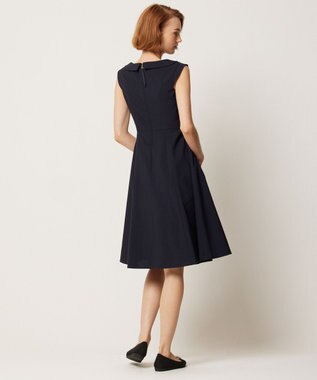 TOCCA 【消臭・吸水速乾・洗える】SUMMER ENTRANCE 襟付きドレス ネイビー系