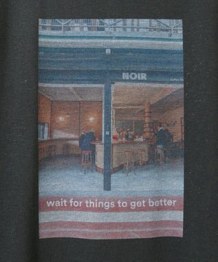 CRAFT STANDARD BOUTIQUE ラメ天竺フォトプリントロンTEE Charcoal Gray