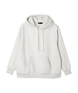 CRAFT STANDARD BOUTIQUE ケーブル柄カットパーカー2 Oatmeal