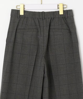 ANY SIS 【蓄熱効果】サーモトロン 2WAYストレッチ ワイドパンツ チャコールチェック