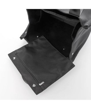 UNBILLION カシュカシュ cachecache / ジャガードニットスクエアビッグトート ブラック