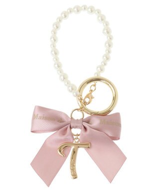 Maison de FLEUR イニシャルリボンパールチャーム