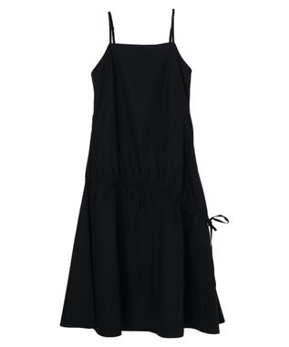 earth music&ecology ドロストデザインキャミワンピース Black