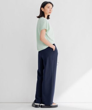 23区 【洗える/好評につき新色追加】レーヨンポリエステルストレッチ プルオーバー ニット スモーキーグリーン系