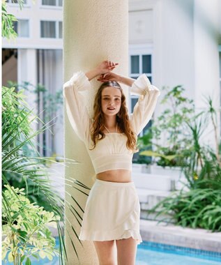 San-ai Resort（三愛水着楽園） スカート　M　【San-ai Resort（サンアイリゾート）】 ホワイト