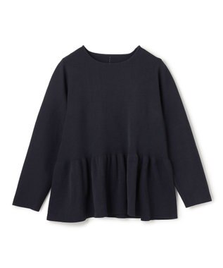 UNFILO BEAUTY FORM KNIT ペプラムセットアップ ネイビー