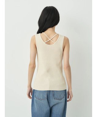 earth music&ecology レイヤリングニットタンクトップ Ivory