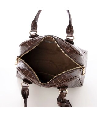 UNBILLION カシュカシュ cachecache / アソート合皮ボストンバッグ ブラウン