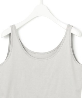 ICB 【洗える】 コットンリヨセルスムース タンクトップ ライトグレー系