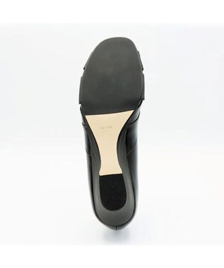 APOM モールドウエッジオープントゥパンプス45 ブラック