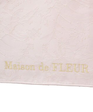 Maison de FLEUR レースフリルハンドルスクエアトートＭバッグ Pink