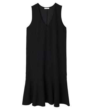 Green Parks カットジョーゼットマーメイドジャンスカ Black