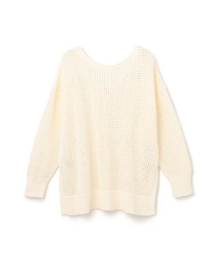 GRACE CONTINENTAL メッシュドルマン2WAYニット ホワイト