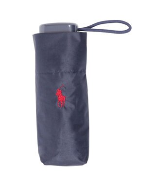 MOONBAT 【WEB限定セット/UV遮蔽率100％】POLO RALPH LAUREN （ポロ ラルフローレン）サコッシュ付き 晴雨兼用 折りたたみ傘 ポロポニー ネイビーブルー