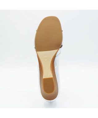 APOM モールドウエッジオープントゥパンプス45 シルバー