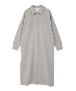 AMERICAN HOLIC 【選べる丈】ハーフZIPワンピース Light Gray Mixture