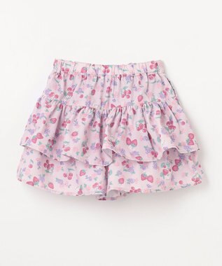 ANY KIDS 【チェリーベリーシリーズ】フルーツ フリル キュロット ピンク系