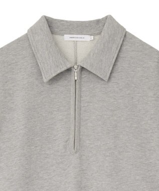 AMERICAN HOLIC 【選べる丈】ハーフZIPワンピース Light Gray Mixture